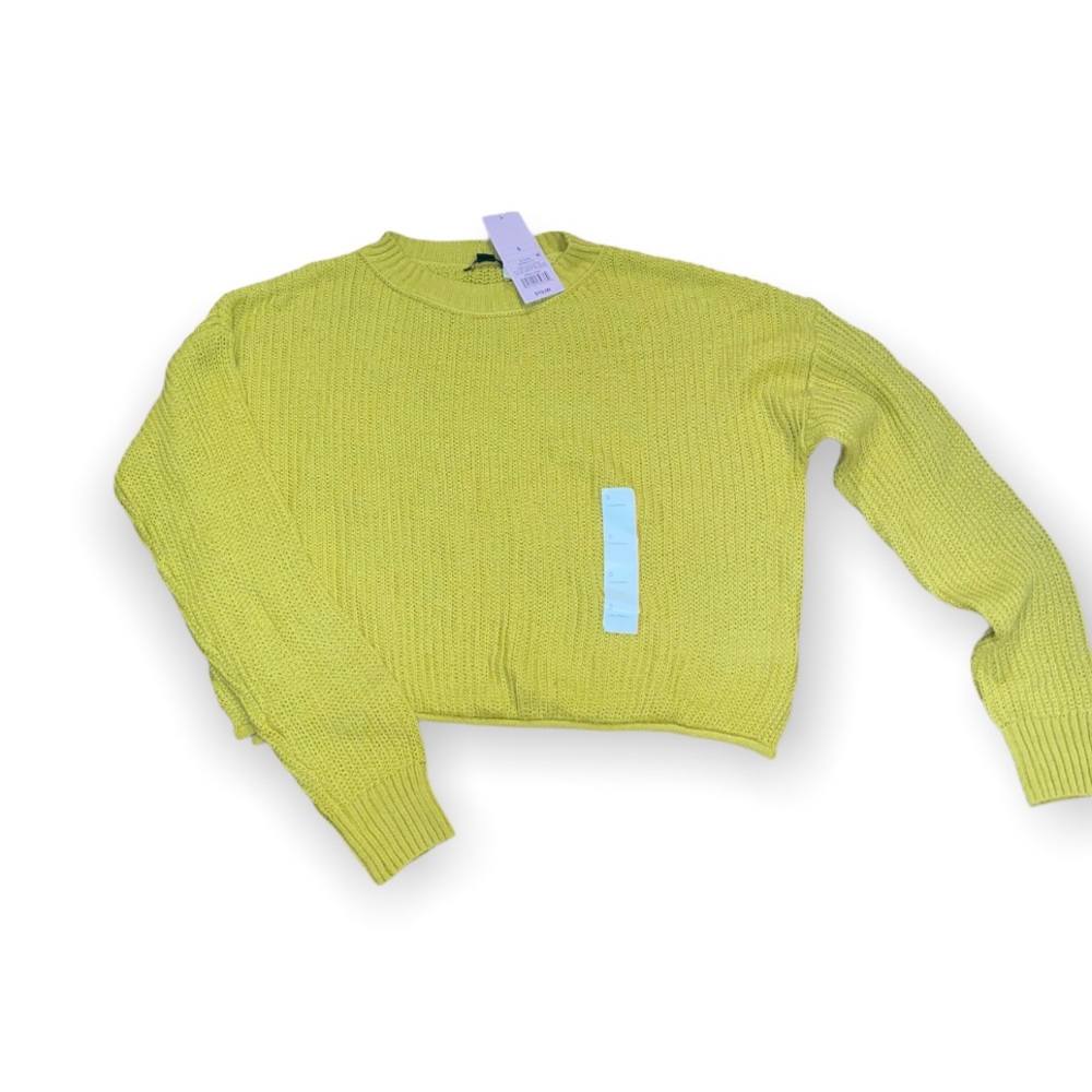 Bright yellow sweater